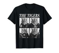 The Tigers Rockers Funny Animals Rock Music Emo Punk Band T-Shirt