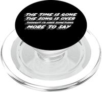 The Time is Gone The Song is Over | Dark Side of Pink PopSockets PopGrip pour MagSafe