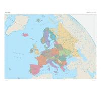 The Times Atlas : Europe (caractéristiques politiques) - Compact - Poster - 56,5 x 41,3 cm - Plastification frontale
