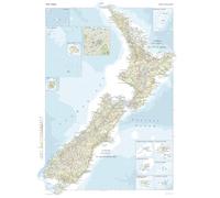 The Times Atlas : Nouvelle-Zélande Poster 92,7 x 67,9 cm