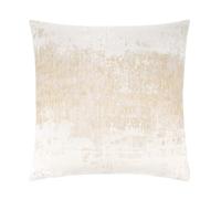 THE-TINOART Housse de Coussin carrée en Velours Doux pour canapé, lit et Chaise, Beige crème, 45,7 x 45,7 cm, 1 pièce