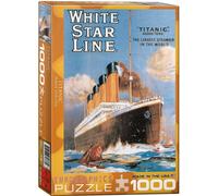 The Titanic Blanc Étoile Ligne 1000pc Puzzle Par Eurographics 680mm x 490mm