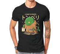 The Tonberry Round Collar Tshirt Final Fantasy XIV Game Fabric Basic T Shirt Men Tops Oversized