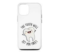 The Tooth Will Set Free Funny Dental Pun Coque pour iPhone 12/12 Pro