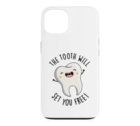 The Tooth Will Set Free Funny Dental Pun Coque pour iPhone 13