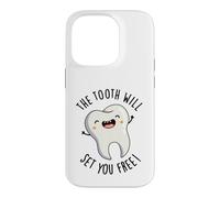 The Tooth Will Set Free Funny Dental Pun Coque pour iPhone 14 Pro