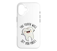 The Tooth Will Set Free Funny Dental Pun Coque pour iPhone 16