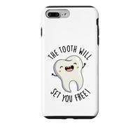 The Tooth Will Set Free Funny Dental Pun Coque pour iPhone 7 Plus/8 Plus