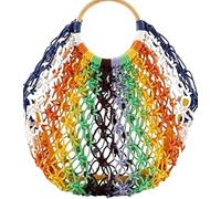 THE TOP KNOTT Sac à main en macramé pour femme, motif sac à main en macramé, taille complète, multicolore