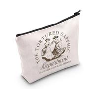 The Tortured Sapphic Department Trousse de maquillage Sapphic Tendencies Cadeau Lesbienne Pride Queer Pride Sac à fermeture éclair, Sapphic UK