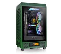 mini-tour Thermaltake The Tower 200 Boîtier PC vert racing 2 ventilateurs pré-installés, fenêtre