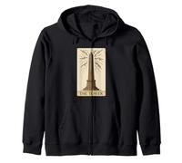 The Tower Obelisk Carte de Tarot égyptien Antique Sweat à Capuche