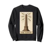 The Tower Obelisk Carte de Tarot égyptien Antique Sweatshirt
