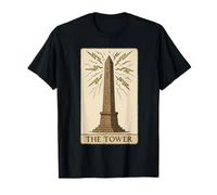 The Tower Obelisk Carte de Tarot égyptien Antique T-Shirt