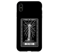 The Tower Obelisk Carte de Tarot égyptien Hiéroglyphes Arcana Coque pour iPhone XS Max