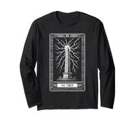 The Tower Obelisk Carte de Tarot égyptien Hiéroglyphes Arcana Manche Longue