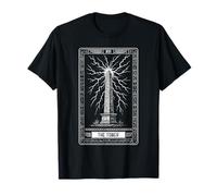 The Tower Obelisk Carte de Tarot égyptien Hiéroglyphes Arcana T-Shirt