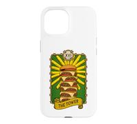 The Tower Tarot Carte de Tarot pour Amateur de Hamburger Coque pour iPhone 15
