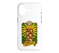The Tower Tarot Carte de Tarot pour Amateur de Hamburger Coque pour iPhone 16