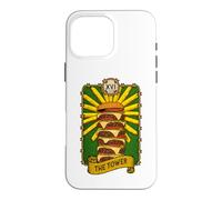 The Tower Tarot Carte de Tarot pour Amateur de Hamburger Coque pour iPhone 16 Pro Max