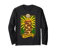 The Tower Tarot Carte de Tarot pour Amateur de Hamburger Manche Longue