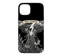 The Tower XVI Carte de Tarot Gothique Occulte Halloween Coque pour iPhone 13