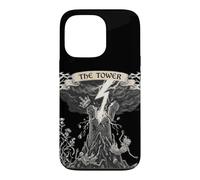 The Tower XVI Carte de Tarot Gothique Occulte Halloween Coque pour iPhone 13 Pro