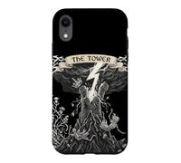 The Tower XVI Carte de Tarot Gothique Occulte Halloween Coque pour iPhone XR