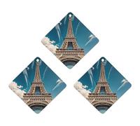 The Towering Iron Tower Lot de 3 désodorisants à suspendre pour voiture, maison, bureau - Style gris