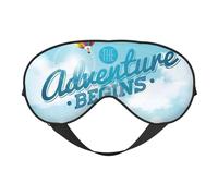 The Travel Adventure Begins Masque de sommeil double face pour homme et femme - Masque de sommeil occultant pour dormir et voyager