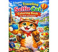 The Traveling Selfie Cat Coloring Book for Kids and Adults: Fun and Relaxing Travel Adventures with an Adorable Selfie Loving Cat