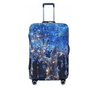The Tree of Life Carries Housse de protection élastique pour valise de voyage Motif diamants, Noir , S
