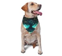 The Tree of Life Has Celestial and Natural Scenes Printed Graphic Pet Triangle Scarf for Dogs & Cats Adjustable Cute Pet Bandana for & Photo Shoots