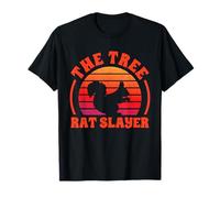 The Tree Rat Slayer Motif écureuil rétro T-Shirt