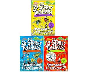 The Treehouse Colour Edition Collection 3 Books Set By Andy Griffiths (The 39-Storey Treehouse, The 26-Storey Treehouse & The 13-Storey Treehouse)