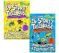 The Treehouse Series Colour Edition 2 Books Collection Set By Andy Griffiths (The 39-Storey Treehouse & The 26-Storey Treehouse)