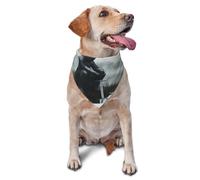 The TriDimensional Knight Kneels Printed Graphic Pet Triangle Scarf For Dogs & Cats Adjustable Cute Pet Bandana For & Photo Shoots