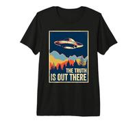 The Truth is Out There T-Shirt Area 51 Alien UFO T-Shirt Haut de Gamme