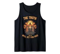 The Truth Will Set You Free Jesus Citation John Bible Verset Débardeur