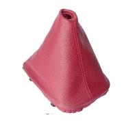 The Tuning-Shop Ltd Soufflet de levier de vitesse + cadre en plastique compatible avec BMW E36 Série 3 Cuir Rouge