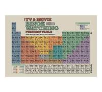 The TV And Movie Binge Watching Periodic Table - 61x91,5 cm - AFFICHE / POSTER G