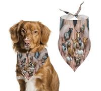 The Twelve Chinois Signs du zodiaque Bandanas pour chien pour nourrir et toiletter, bavoirs triangulaires lavables pour animaux domestiques pour chats et chiens