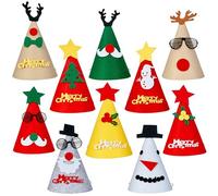 THE TWIDDLERS - 15 Chapeaux de Fête de Noël - Decoration et Accessoires Photo, pour Enfants & Adultes - Motifs Assortis