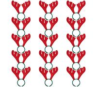THE TWIDDLERS - 15 Serre-Têtes de Noël en Feutre Renne avec Bois de Cerf Accessoires de Déguisement pour Fête de Noël - 33 x 30 cm