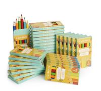 THE TWIDDLERS 180 Mini Crayons de Couleur, 30 Packs de 6, 9cm Haute Qualité et Couleurs Vives - Anniversaires d'Enfants, Activité de Coloriage, Cadeaux d'Invités, Pochettes Surprises