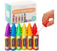 THE TWIDDLERS 24 Bouteilles de Bulles avec Baguette pour Enfants, en Forme de Crayon (8cm) - Anniversaires, Kermesse, Jeux d'Extérieur, Pochettes Surprises, Cadeaux d'Invités