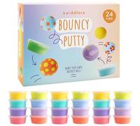THE TWIDDLERS 24 Jouets Pâte à Modeler Rebondissante pour Enfants - Jouet Sensoriel Fidget - Non Toxique - Anniversaires, Pochettes Surprise, Cadeaux Invités, Sacs Cadeaux, Pâques