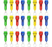 THE TWIDDLERS 24 Mini Porte-Clés Lampe de Poche pour Enfants & Adultes - Kermesse, Anniversaires, Mariages, Cadeaux Invités, Pochettes Surprises, Sacs de Fête