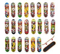 THE TWIDDLERS 24 Mini Skateboard Doigt - Jouets Finger Skate pour Enfants, Garçons - Anniversaires, Cadeaux Invités, Pochettes Surprise, Jouet Fidget