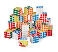 THE TWIDDLERS 30 Mini Cubes Magiques 3x3, Petit Casse-Tête Enfant 3 cm